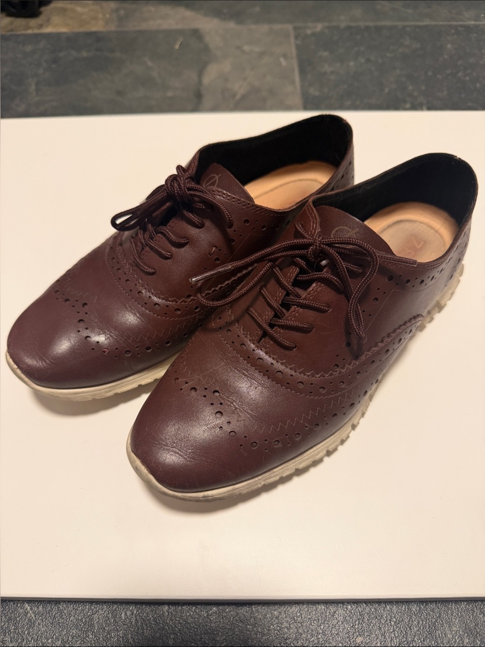 Cole Haan women's Dark Brown Wingtip oxfords